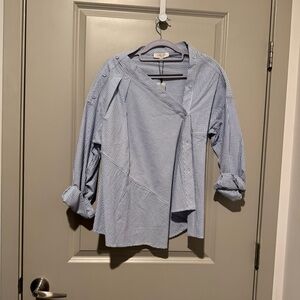 Habitual Striped Blue and White Shirt